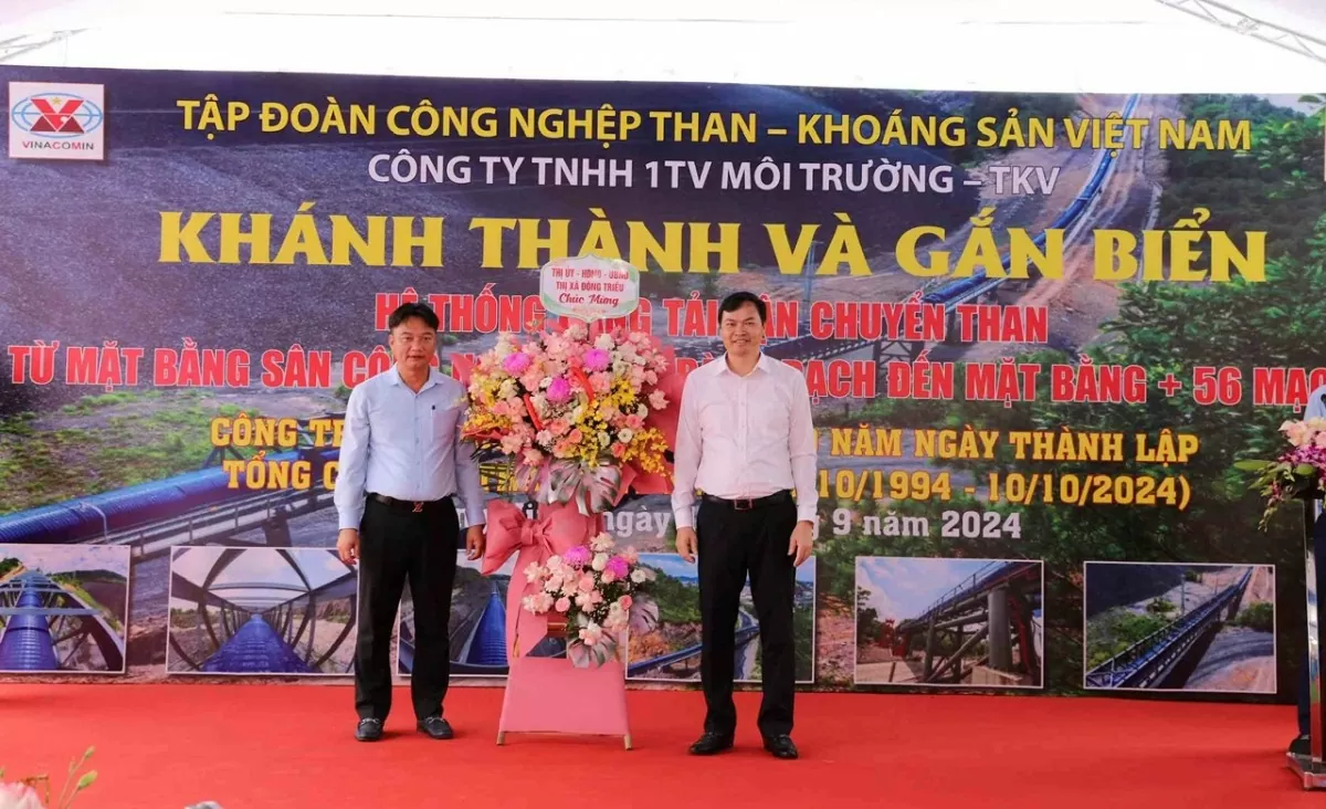 Công ty Môi trường - TKV tổ chức khánh thành và gắn biển công trình chào mừng 30 năm Ngày thành lập